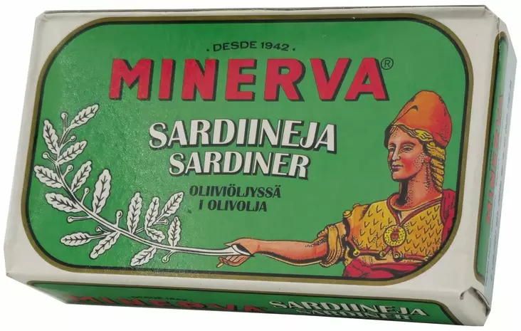 Minerva sardiineja oliiviöljyssä - Elintarvikkeet - 5606677101009 - 1