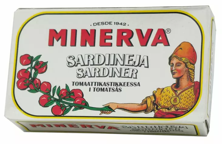Minerva sardiineja tomaattikastikkeessa - Valmisruokasäilykkeet - 5606677101269 - 1