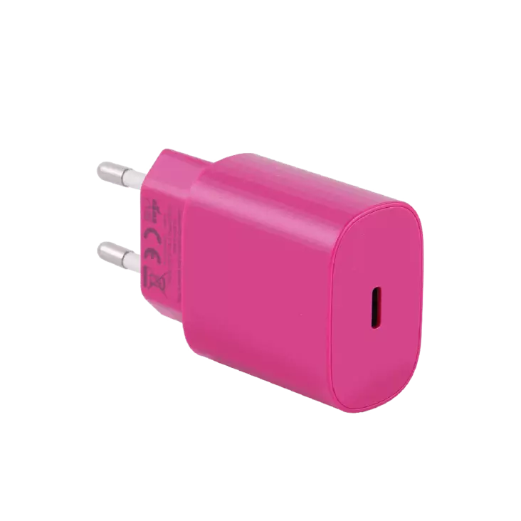 Mobia verkkovirtalaturi USB-C PD PPS 25W, punainen - Puhelintarvikkeet ja laturit - 6430076524959 - 1