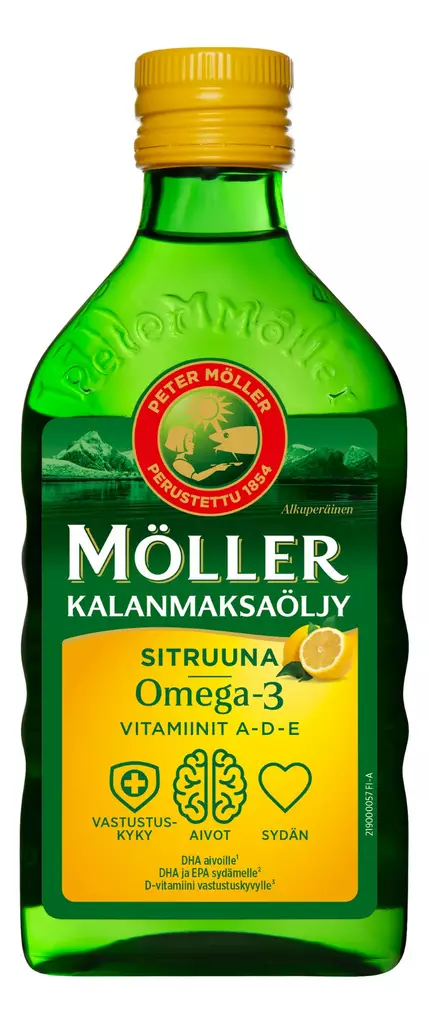 Möller kalanmaksaöljy sitruuna 250ml - Rasvahapot - 7070866007089 - 1