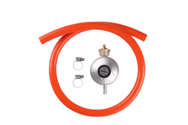 Mustang matalapainesäädin+letku 1m - Grillaus- ja savustustarvikkeet - 6410411089879 - 6