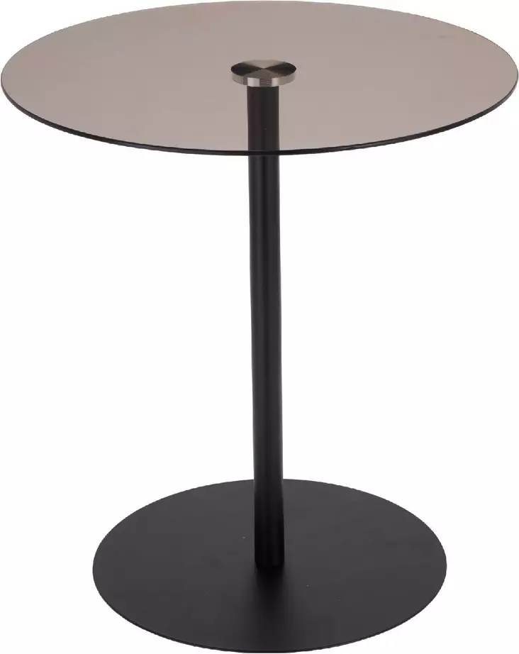 Musta sivupöytä, halkaisija 40cm - Pienkalusteet - 8721037988469 - 1