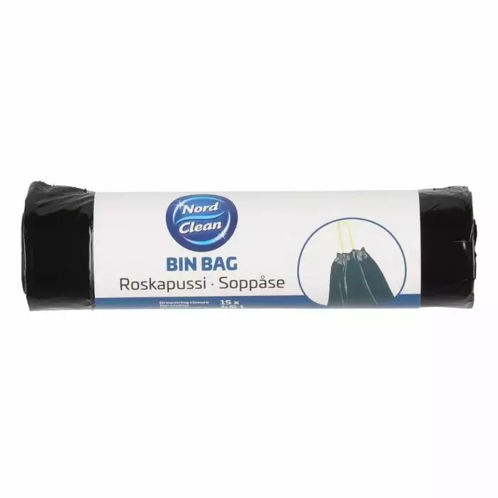 Nord clean roskapussi 45l narusulkijalla - Roskapussit - 6410416308869 - 3