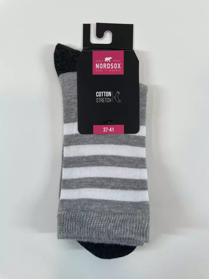 Nordsox puuvillasukat "kissat" 37-41 - Naisten sukat ja sukkahousut - 6438159952279 - 1