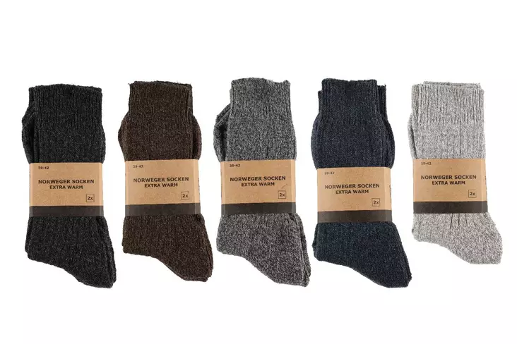 Norweger villasukat 2 paria 39-46 - Miesten sukat - 4016246526309 - 1