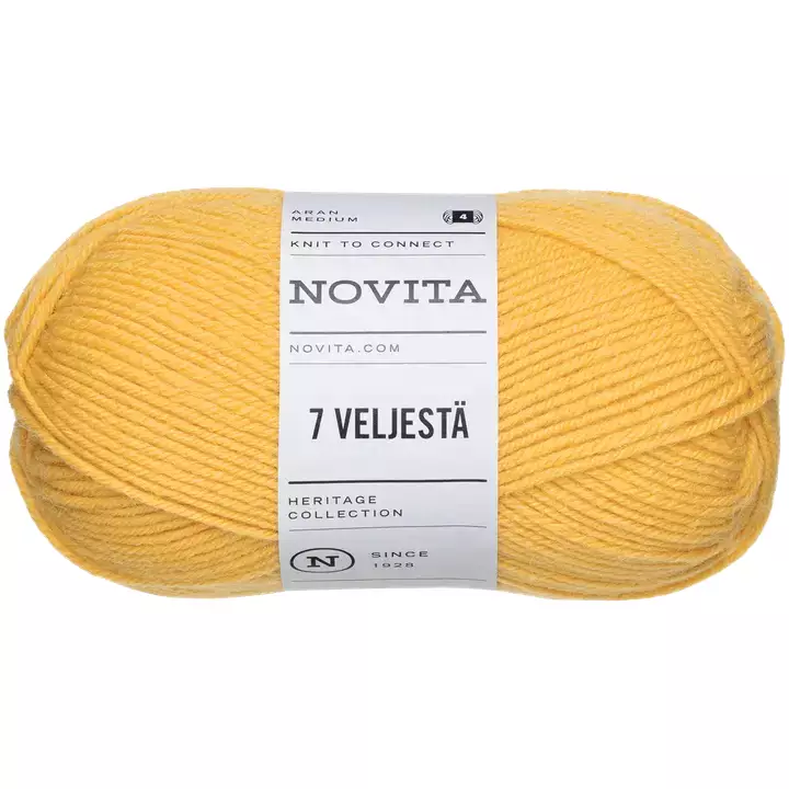 Novita 7 Veljestä Auringonkukka 268 100g - Langat - 6412618201269 - 1