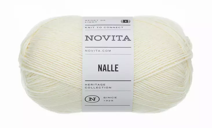 Novita Nalle 100g 010 luonnonvalkoinen - Langat - 6412618203959 - 1