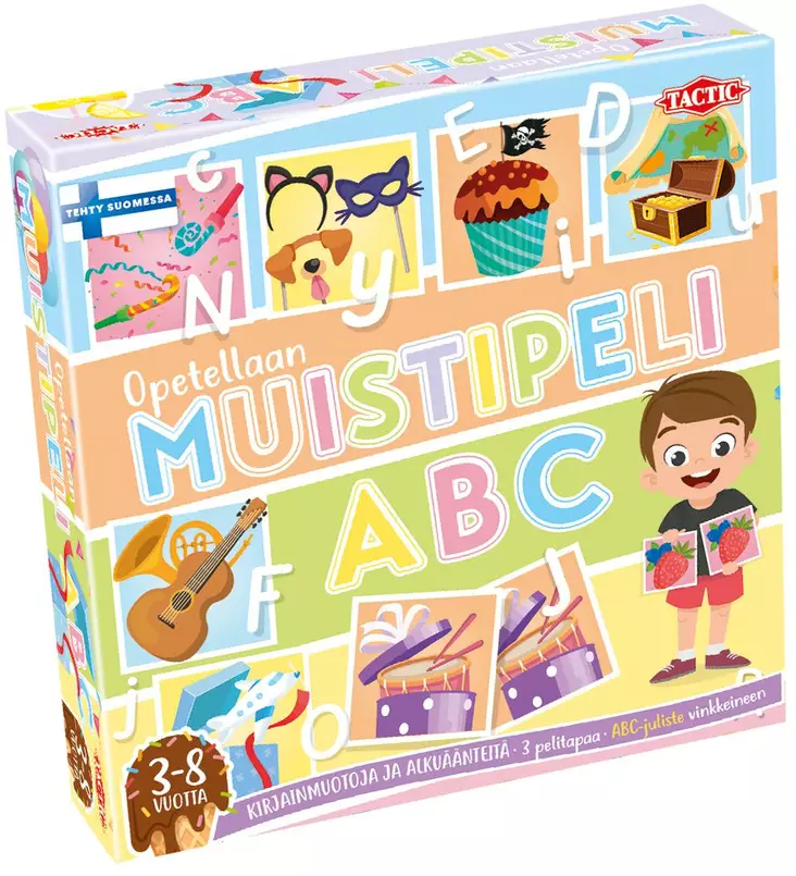 Opetellaan muistipeli abc - Lautapelit ja seurapelit - 6416739588629 - 1