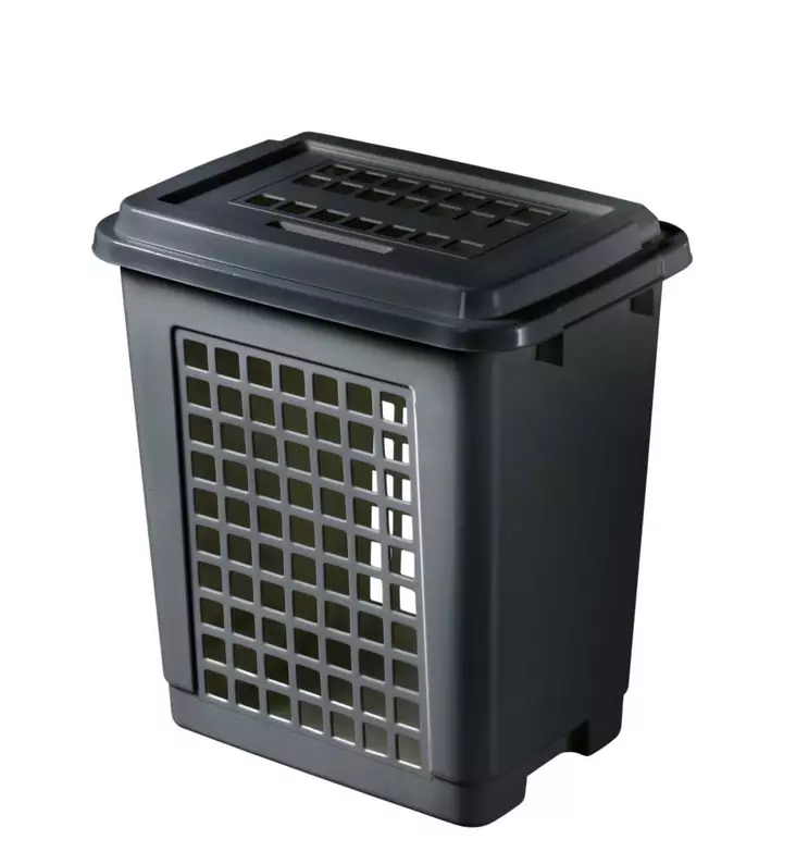 Orthex pyykkikori tummanharmaa 45L - Vaatehuolto ja -säilytys - 6411760370649 - 1