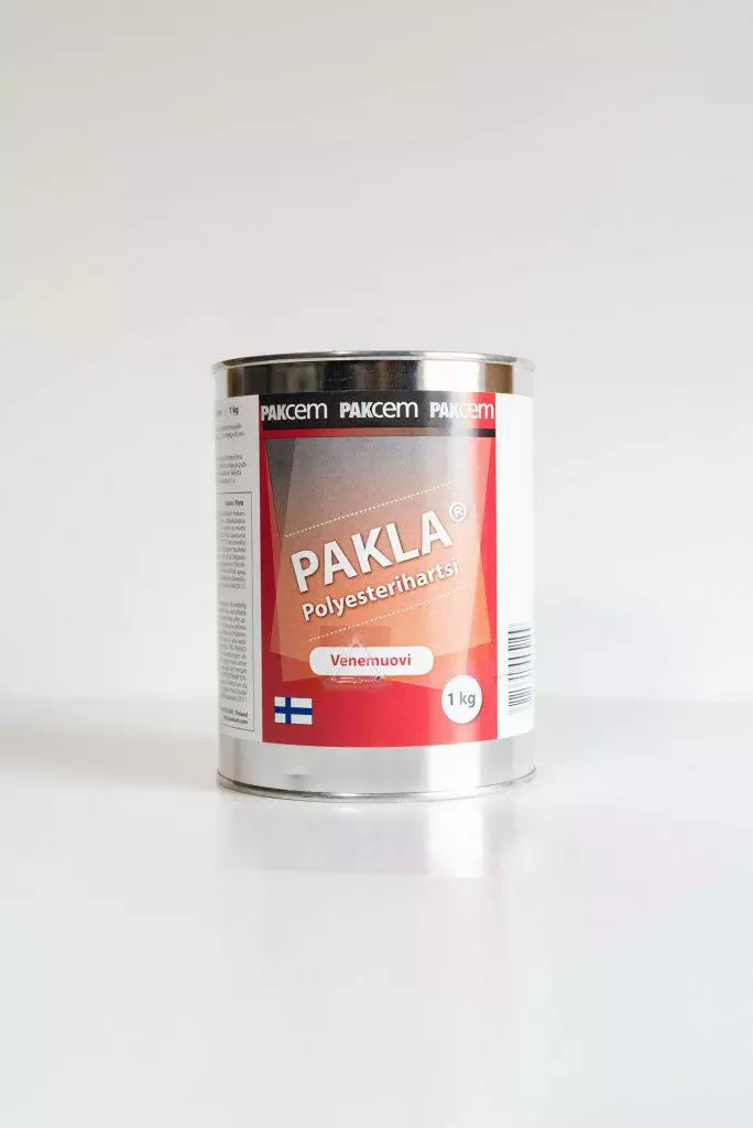 Pakla polyesterihartsi 1kg - Lasikuitumaalit, hartsit ja kovetteet - 6411690005109 - 1