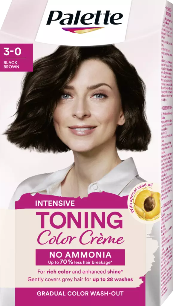 Palette kevytväri 3-0 Black Brown - Hiusvärit - 7332531119429 - 1