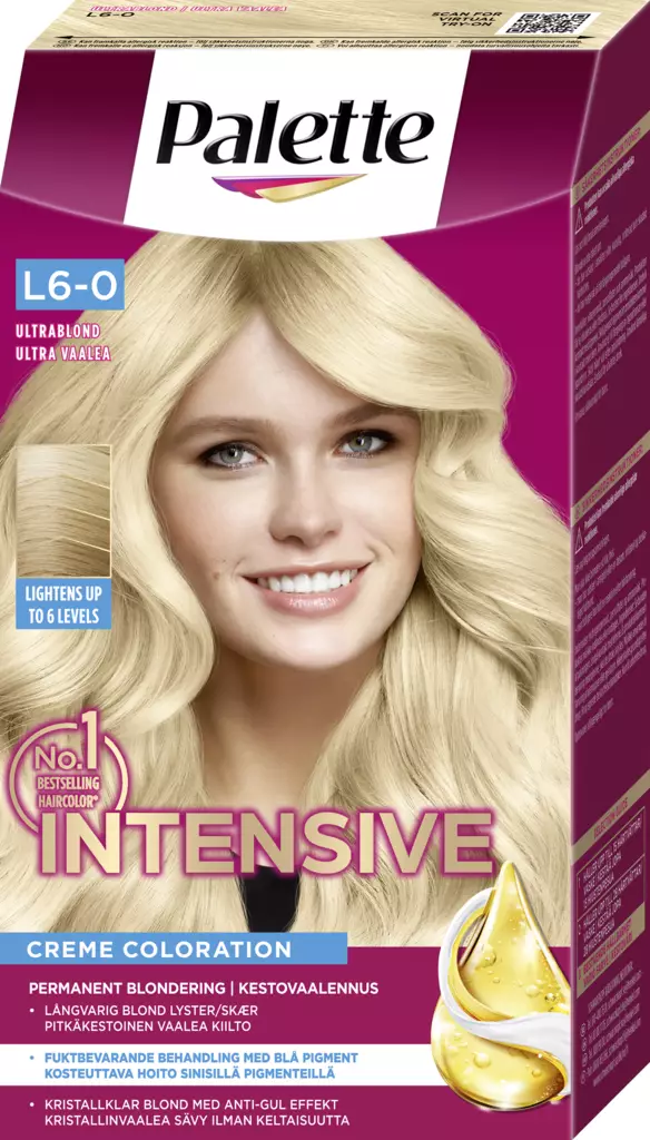 Palette L6-0 Ultra Blond kestovaalennus - Hiusvärit - 7332531122559 - 1