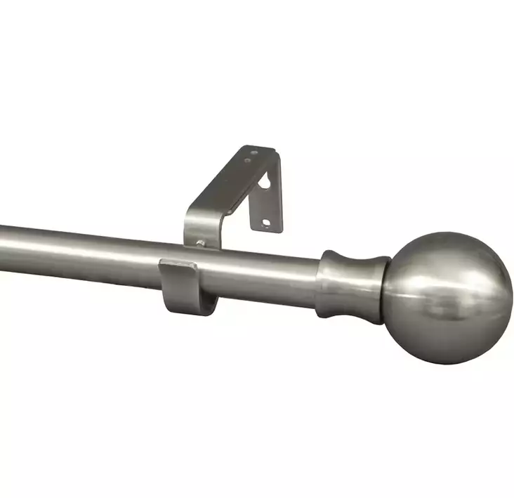 Paola tanko 16/19mm 120-210cm harjattu nikkeli - Verhotangot ja verhotarvikkeet - 6414675119969 - 1