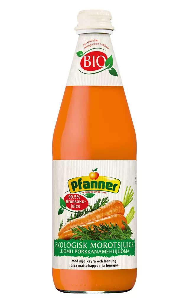 Pfanner porkkana 100% luomu 0,5L - Mehut, mehutiivisteet ja glögit - 90167249 - 1