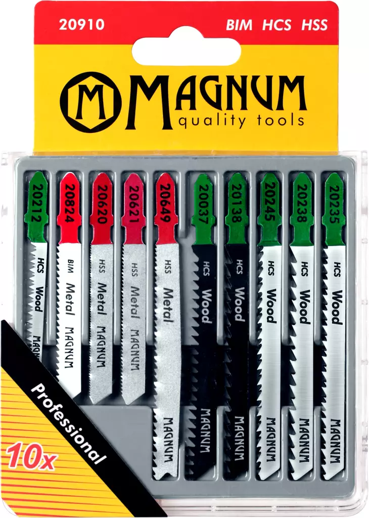 Pistosahanteräsarja 10-osainen - Puukko-ja pistosahanterät - 6418868209109 - 1