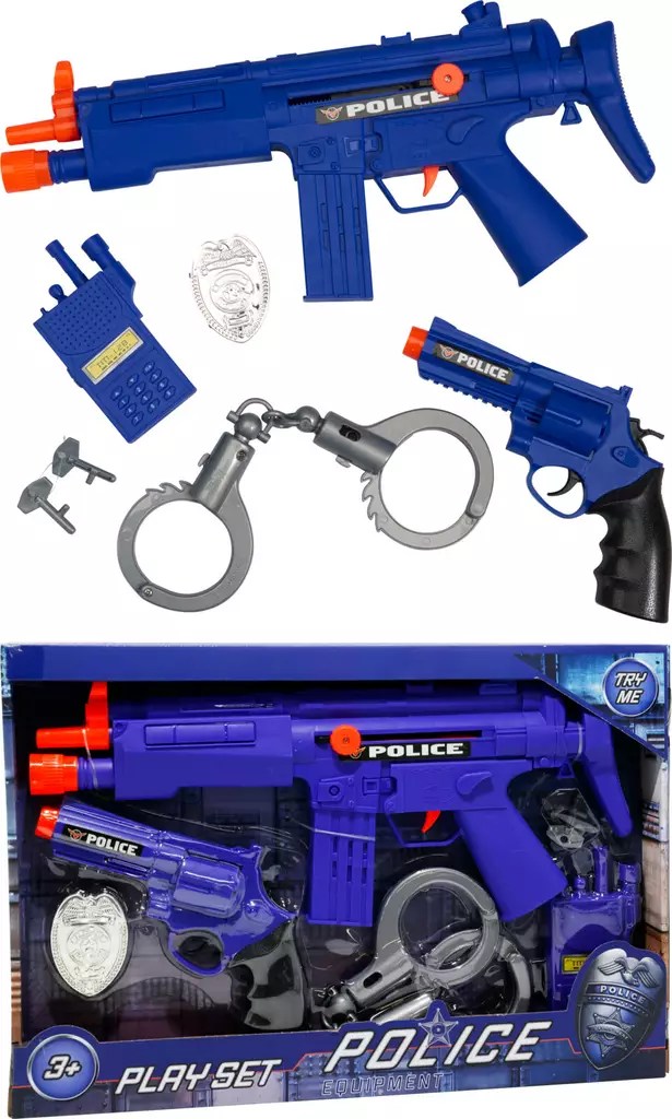 Poliisi leikkisetti - Leikkiaseet - 8721037585569 - 1