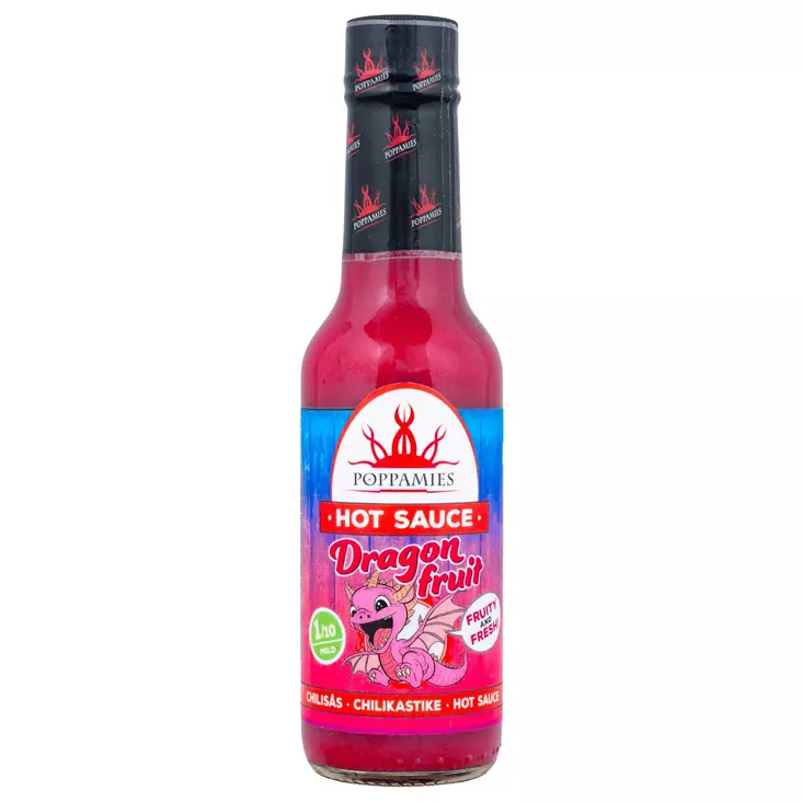 Poppamies hot sauce Dragon Fruit 150ml - Ruokaöljyt, maustaminen ja makeutus - 6430078921749 - 1