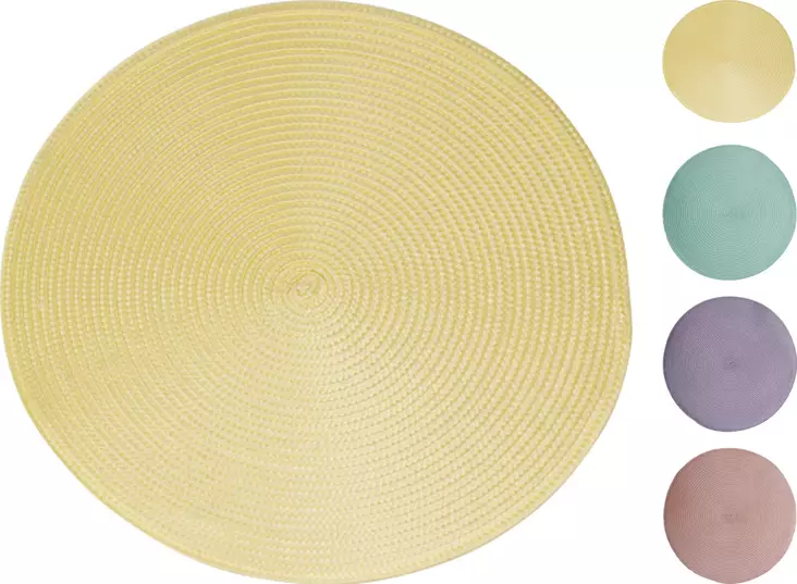 Pöytätabletti pastellisävyt 38cm, lajitelma - Pöytäliinat, tabletit ja esiliinat - 8721037879439 - 1