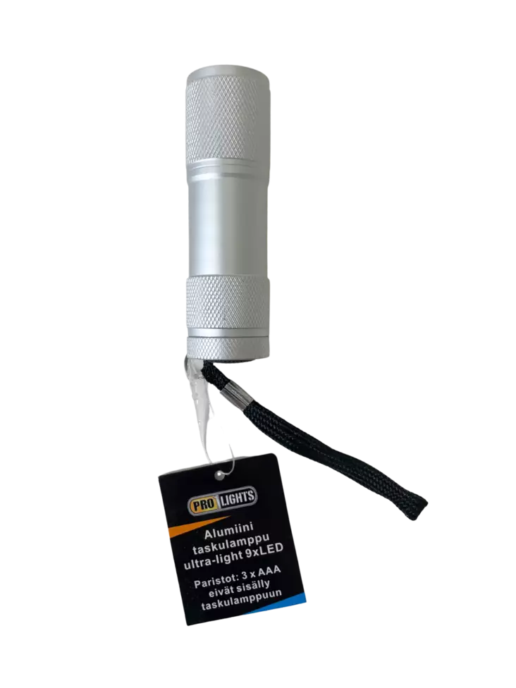 Pro1 Lights Alumiini taskulamppu 9xLED - Taskulamput - 6438159075879 - 1