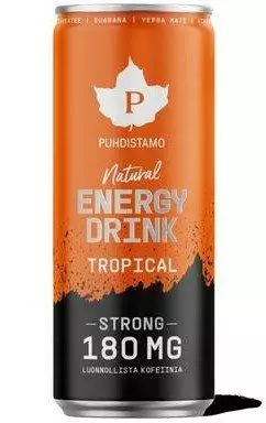 Puhdistamo Natural Energy Drink Strong Tropical 330ml - Virvoitusjuomat ja mixerit - 6430039225329 - 1