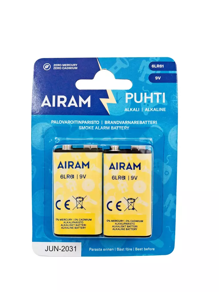 Puhti voimaparisto 6lr61 9v 2/krt - Sormiparistot - 6435200192479 - 1