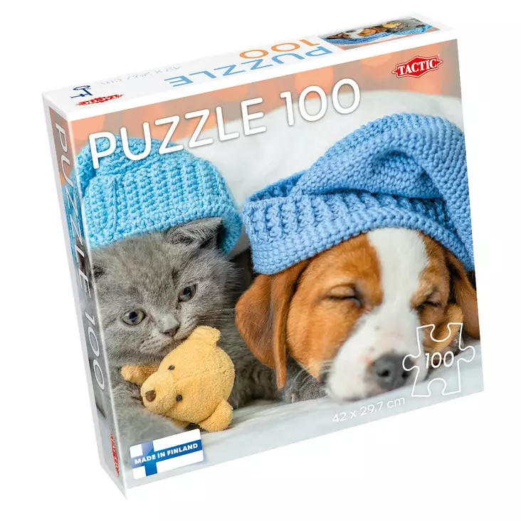Puzzle lovers Cute kitten and sleepy dog - Palapelit ja pulmapelit - 6416739592329 - 1