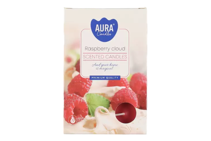Rasperry tuoksulämpökynttilä 6kpl - Tuoksukynttilät - 5906927037349 - 2