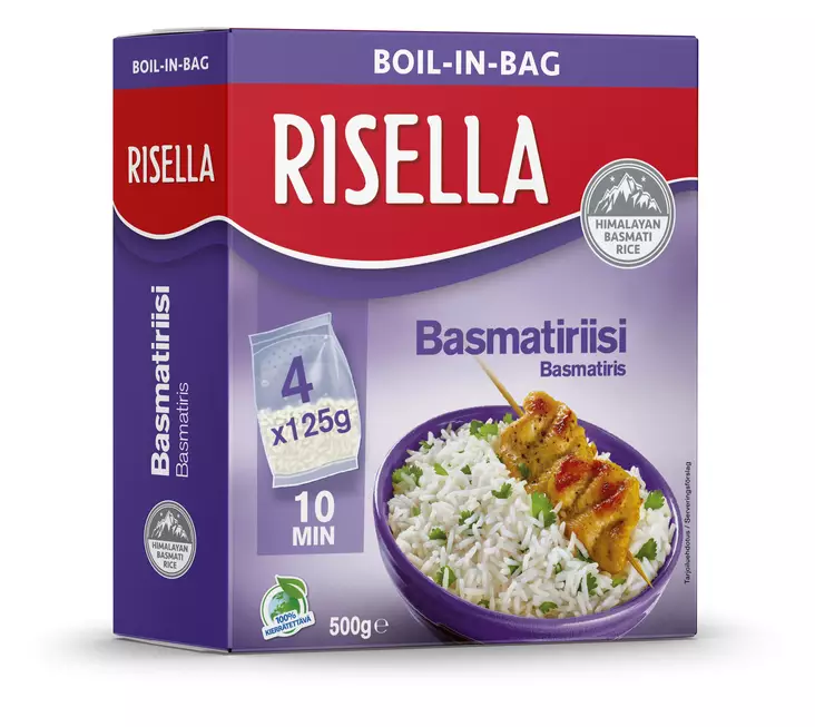 Risella Basmatiriisi keitinpussissa 4x12 - Riisit - 8410184040419 - 1