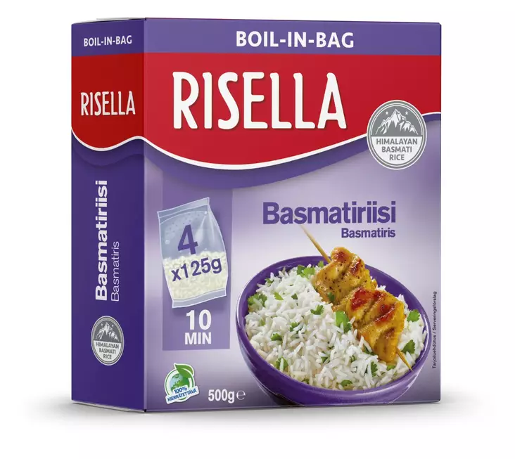 Risella Basmatiriisi keitinpussissa 4x12 - Riisit - 8410184040419 - 1