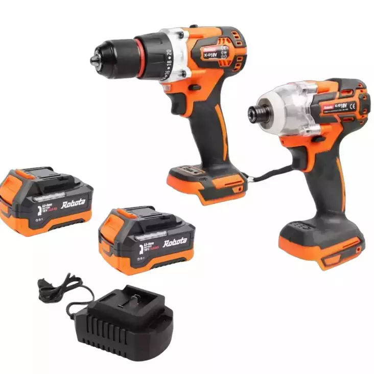 Robota akkukonesarja + 2x4Ah akku ja laturi - Muut sähkötyökalut - 103959 - 1