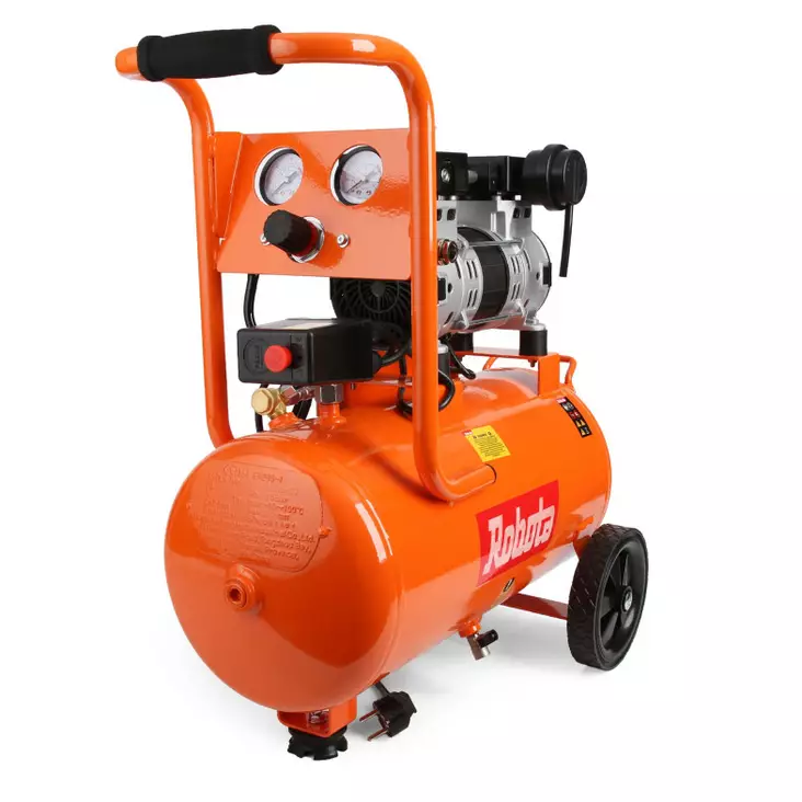 Robota K24S kompressori 24l 850W hiljainen - Kompressorit ja tarvikkeet - 6438212141329 - 1