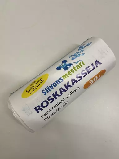 Roskapussi kahvoilla 30l 25pss/rll - Roskapussit - 6438159058339 - 1