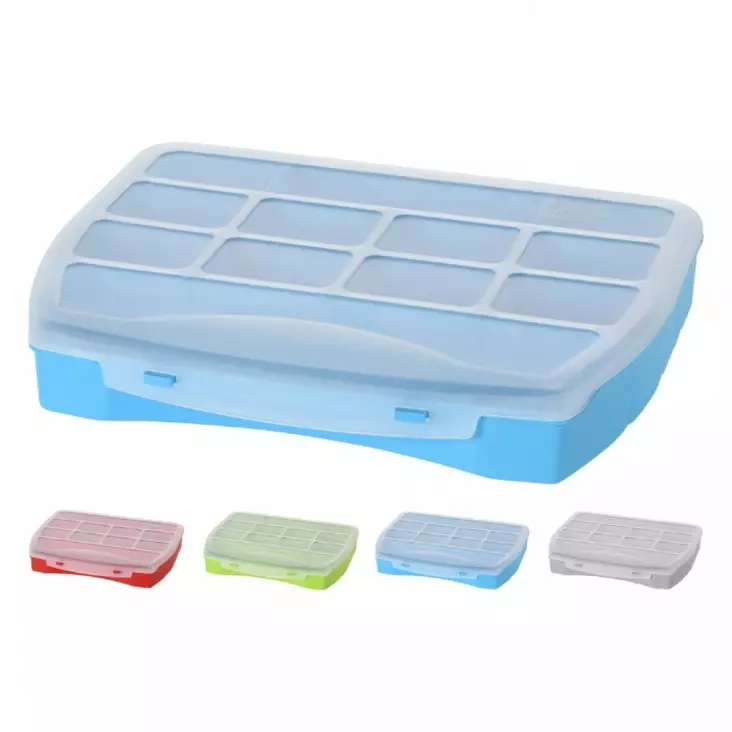 Säilytyslokerikko 12 lokeroa 21x20x4cm - Säilytyslaatikot ja muovilaatikot - 8720573171199 - 1