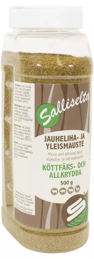 Sallinen Jauheliha-ja-yleismauste 500g - Mausteet - 6436501005499 - 1