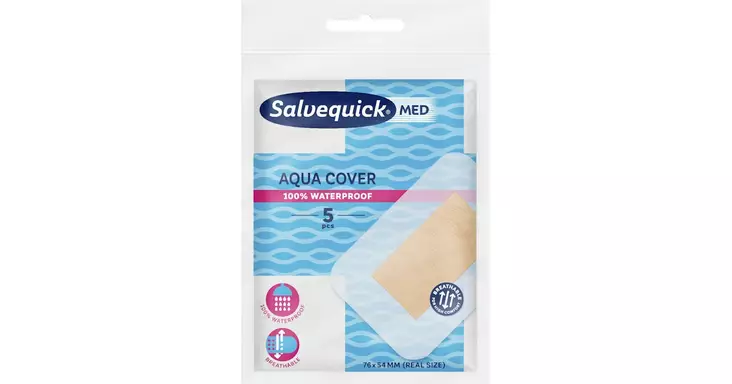 Salvequick MED Aqua Cover laastari 5kpl - Desifiointi ja laastarit - 7310616582009 - 1