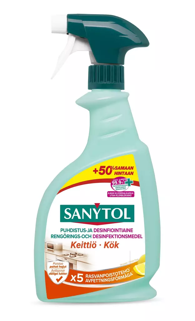 Sanytol puhdistus ja desinfiointiaine - Kodin pesuaineet - 8411660006509 - 1