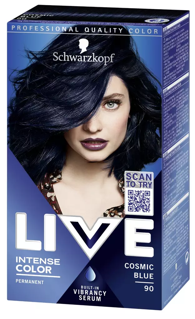 Schwarzkopf Live 90 Cosmic Blue hiusväri - Hiusvärit - 5012583002819 - 1