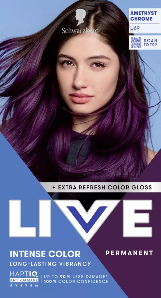 Schwarzkopf Live Amethyst chrome - Hiusvärit - 7332531132589 - 1
