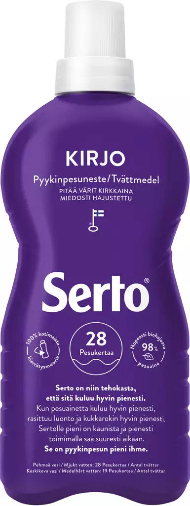Serto Kirjo Pyykinpesuneste 750ml - Pyykinpesu- ja huuhteluaineet - 6417964578379 - 1