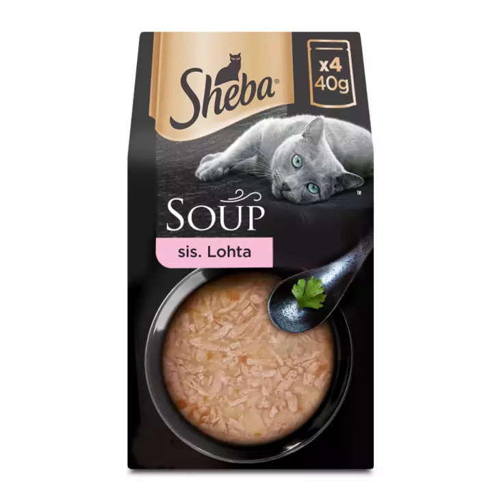 Sheba Soup lohta 4x40g - Kissan märkäruoat - 8853301003599 - 1