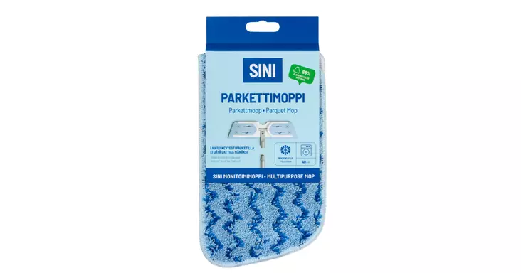 Sini Parkettimoppi mikrokuitua 40cm - Lattiamopit ja vaihto-osat - 6423800034749 - 1