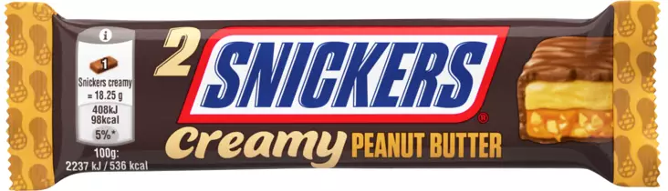 Snickers creamy peanut butter 36,5 g - Suklaat - 5900951310379 - 1