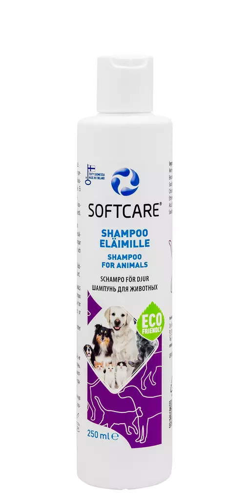 Softcare shampoo eläimille 250ml - Koiran hoitotuotteet - 6416977716099 - 1