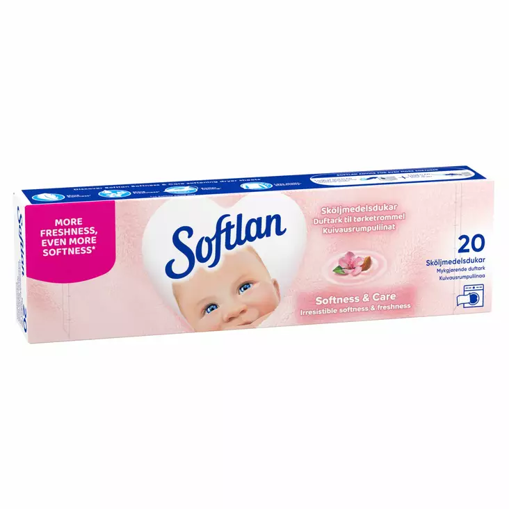 Softlan Softness & Care kuivausrumpuliin - Pyykinpesu- ja huuhteluaineet - 8718951740389 - 1
