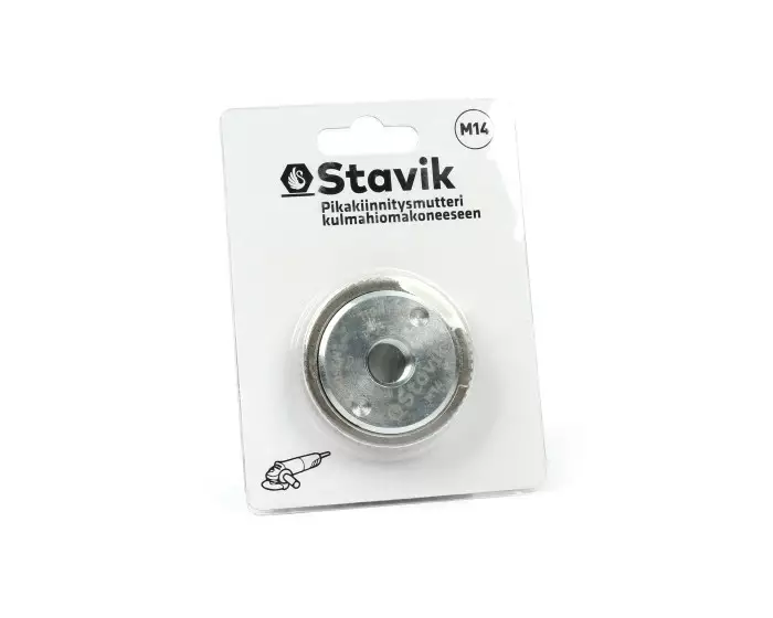 Stavik M14 pikakiinnitysmutteri kulmahiomakoneeseen - Akku- ja sähkötyökalujen tarvikkeet - 6438212108629 - 1