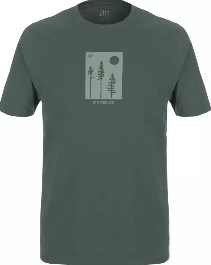 2117 T-paita forest green S - Miesten paidat ja puserot - 7312591404499 - 1