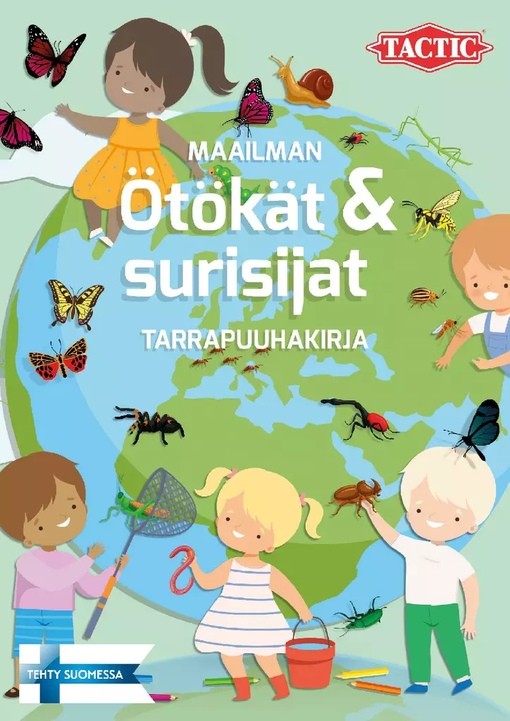 Tactic Maailman ötökät ja surisijat tarrapuuhakirja - Väritys- ja puuhakirjat - 6416739589619 - 1