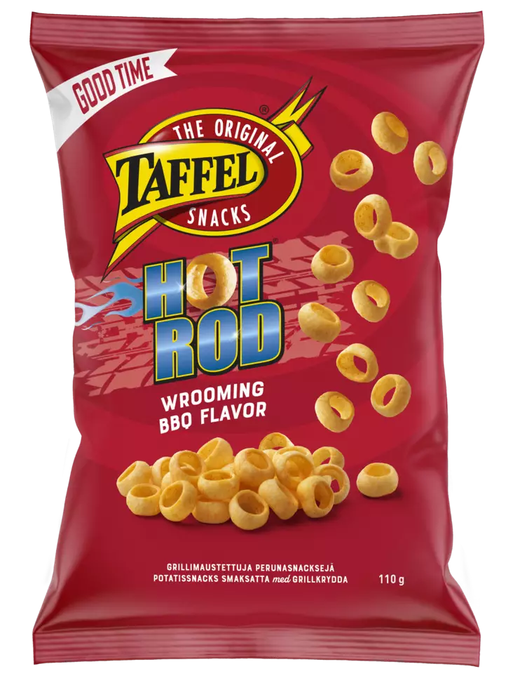 Taffel Hot Rod 110g - Sipsit, snacksit ja pähkinät - 6410380052409 - 1