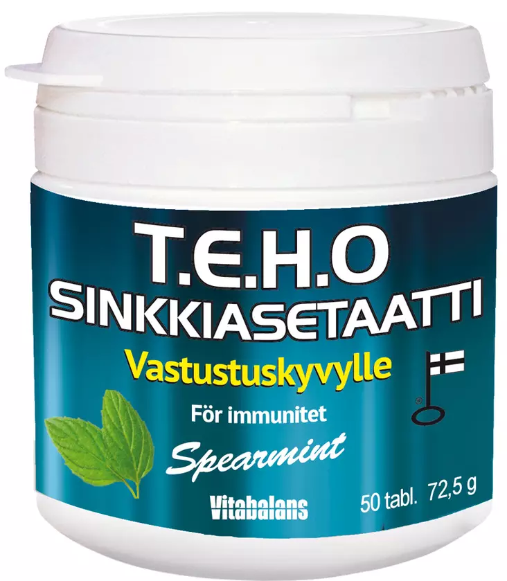 TEHO sinkkiasetaatti 50tbl - Vitamiinit ja mineraalit - 6410530035559 - 1