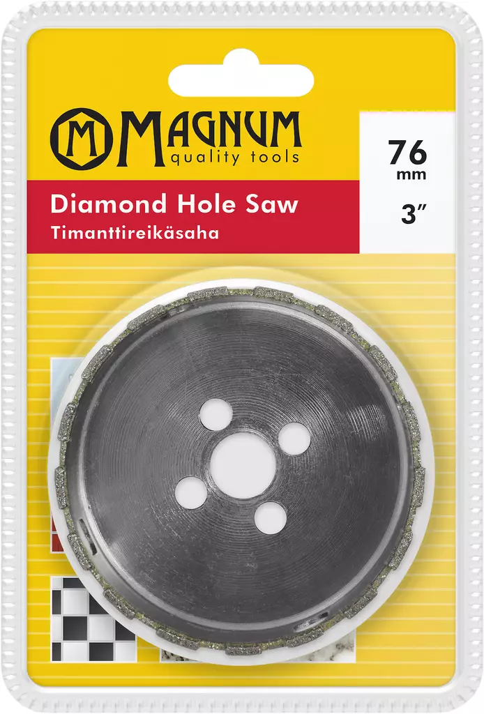 Timanttireikäsaha 76mm - Reikäsahat - 6418868470769 - 1
